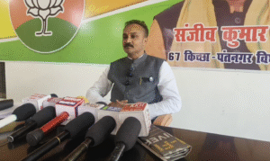 किच्छा में वरिष्ठ भाजपा नेता संजीव कुमार सिंह ने कीप्रेस: धामी सरकार के 4 साल ‘बेमिसाल’, विकास और जनहित योजनाओं की उपलब्धियां गिनाईं