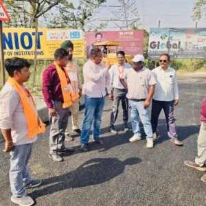 बाजपुर विधानसभा: वरिष्ठ भाजपा नेता राजेश कुमार ने सुंदर सड़क परियोजना के लिए किया आभार प्रदर्शन