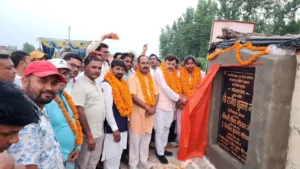 आनंदपुर कटिंग: 130 मीटर सड़क का उद्घाटन, राजेश शुक्ला ने धामी सरकार के विकास कार्यों की सराहना की