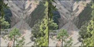 उत्तराखंड: भूस्खलन के बाद शंभू नदी में बनी 800 मीटर लंबी झील, कुंवारी गांव पर मंडराया खतरा