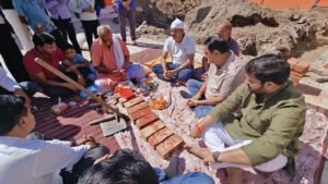 नवरात्रि पर विधायक तिलक राज बेहड़ की सौगात, ग्राम सैजना में मां दुर्गा मंदिर का शिलान्यास